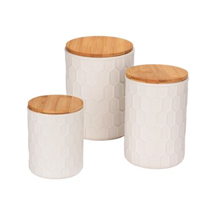 WENKO 54222100 - Box MAYA 13x17 cm bílá/hnědá