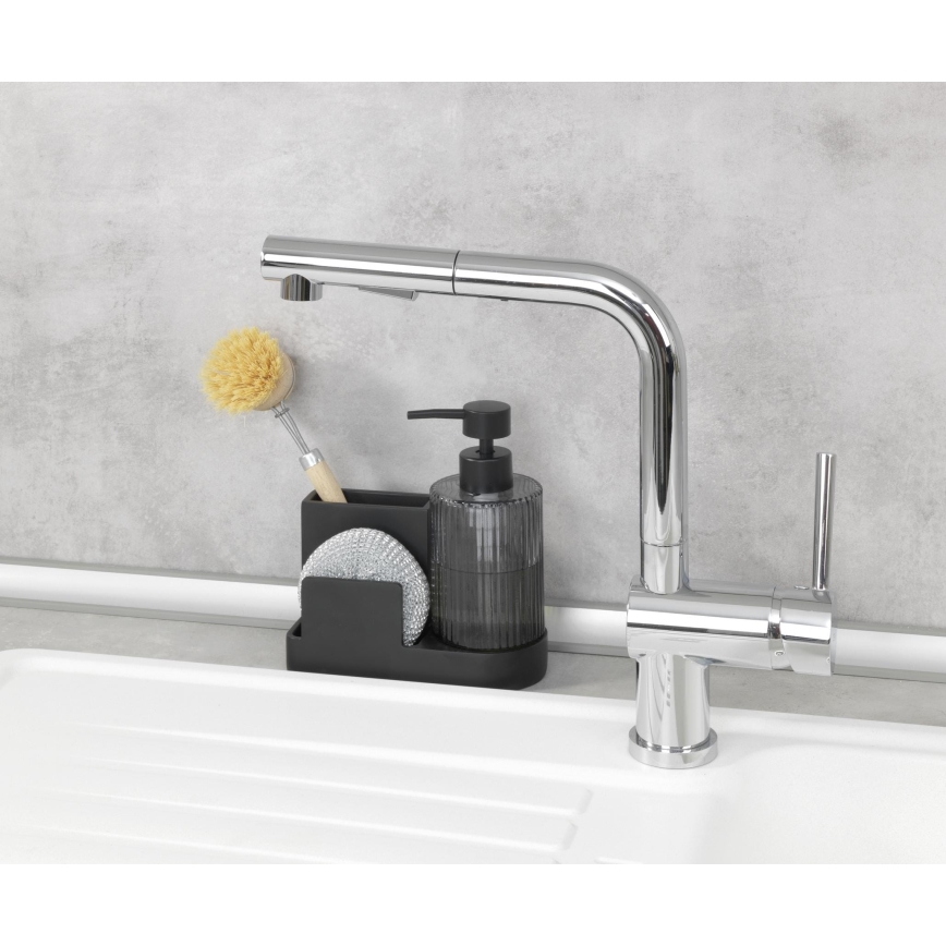 WENKO 54654100 - Organizér PINA 16x17 cm černá