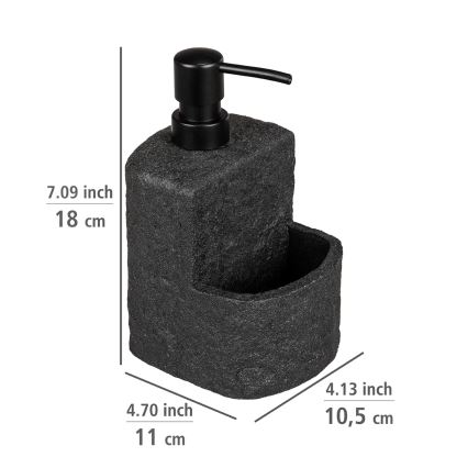 WENKO 54667100 - Dávkovač mýdla FESTIVAL 10,5x18 cm černá