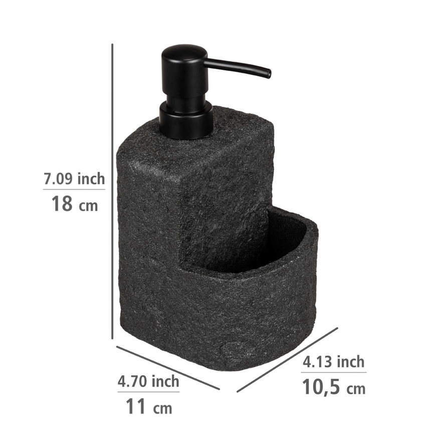 WENKO 54667100 - Dávkovač mýdla FESTIVAL 10,5x18 cm černá