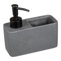 WENKO 54669100 - Dávkovač mýdla RESA 14,5x14,3 cm šedá/černá