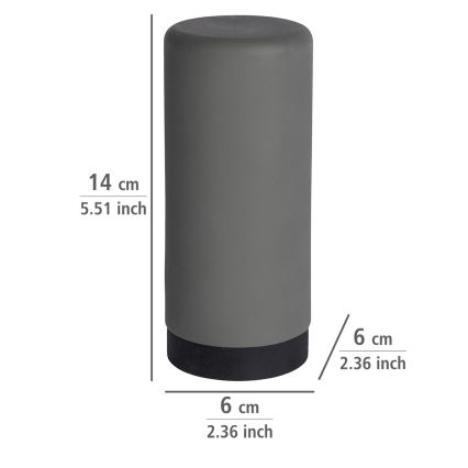 WENKO 54680100 - Dávkovač EASY SQUEEZ-E 6x14 cm šedá/černá