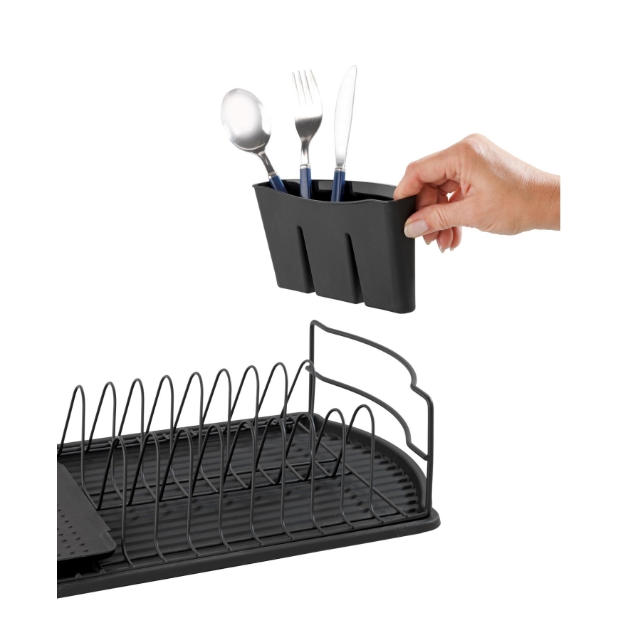 WENKO 54767100 - Odkapávač BASIC 47,5x26,5 cm černá