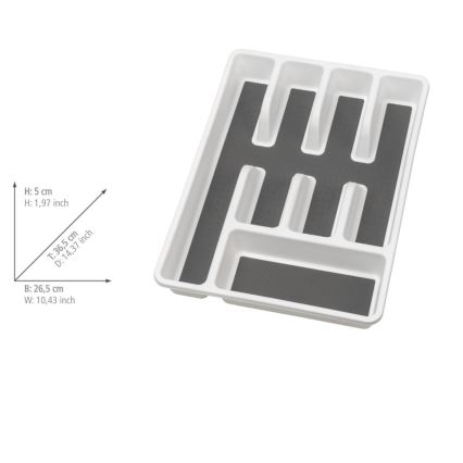 WENKO 54788100 - Příborník 26,5x36,5 cm bílá/šedá
