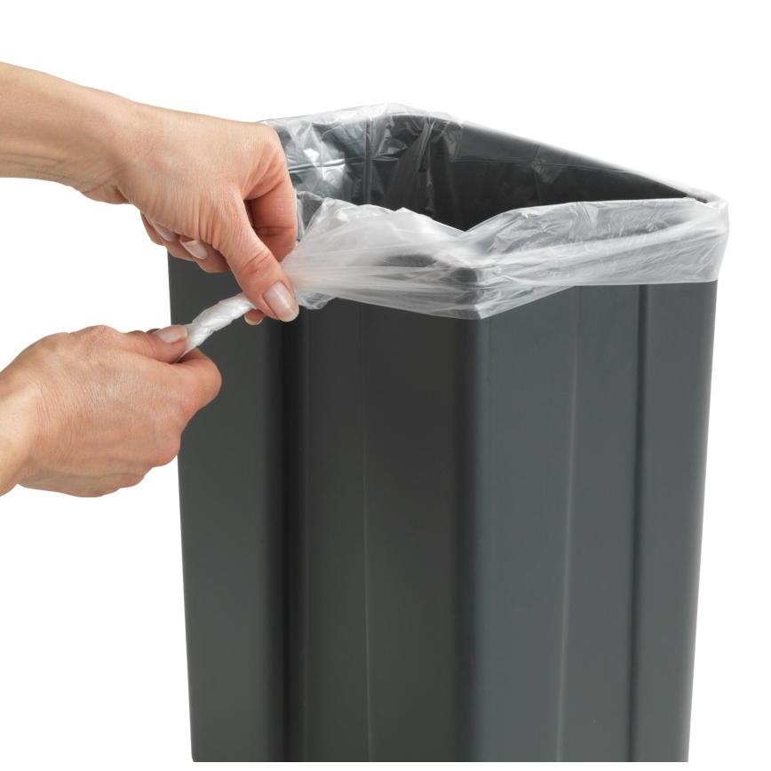 WENKO 54903100 - Koš DOOR-MOUNTED 26x36,5 cm šedá/stříbrná