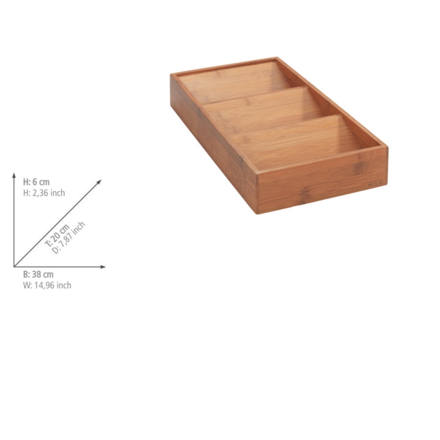 WENKO 54950100 - Kořenkový organizér ANNI 38x20 cm hnědá