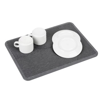 WENKO 54955100 - Odkapávací podložka DAMON 40x30 cm diatomit/šedá