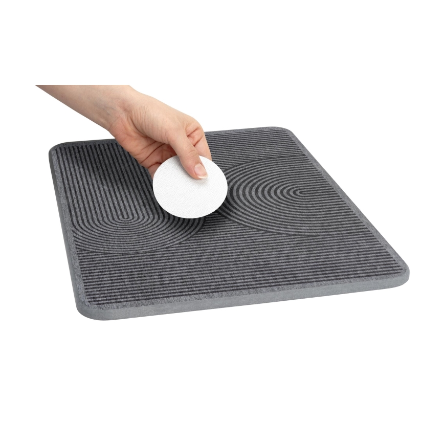 WENKO 54955100 - Odkapávací podložka DAMON 40x30 cm diatomit/šedá