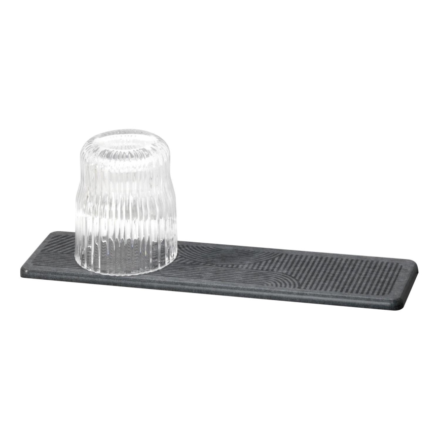 WENKO 54957100 - Odkapávací podložka DAMON 30x8 cm šedá