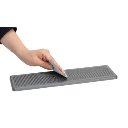WENKO 54957100 - Odkapávací podložka DAMON 30x8 cm šedá