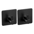 WENKO 55009100-Háček BLACK OUTDOOR KITCHEN 4,5x4,5 cm nerez/černá