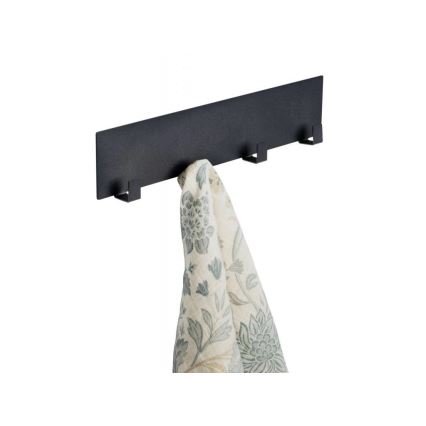 WENKO 55014100-Háček BLACK OUTDOOR KITCHEN 30x6,5 cm černá