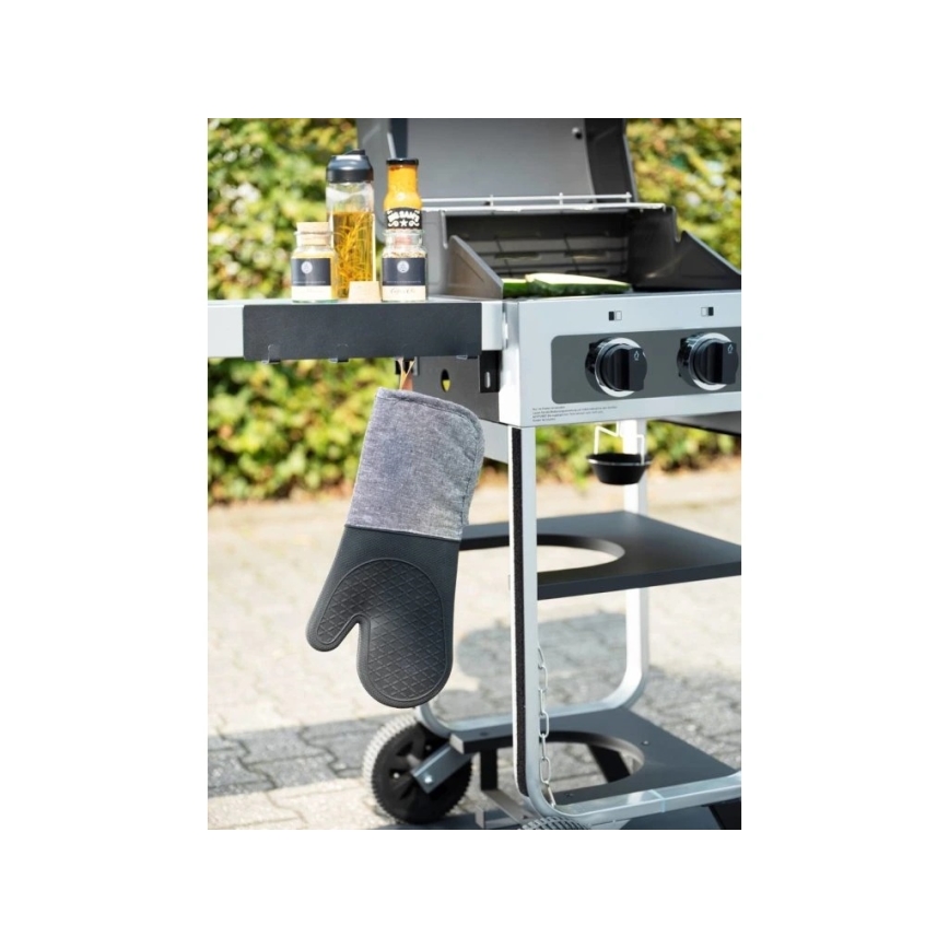 WENKO 55014100-Háček BLACK OUTDOOR KITCHEN 30x6,5 cm černá