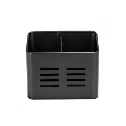 WENKO 55024100-Košík na příbory BLACK OUTDOOR KITCHEN 16x13,5 cm černá