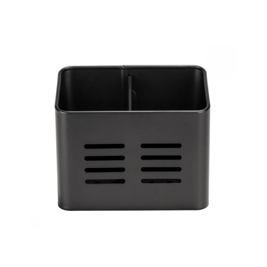 WENKO 55024100-Košík na příbory BLACK OUTDOOR KITCHEN 16x13,5 cm černá