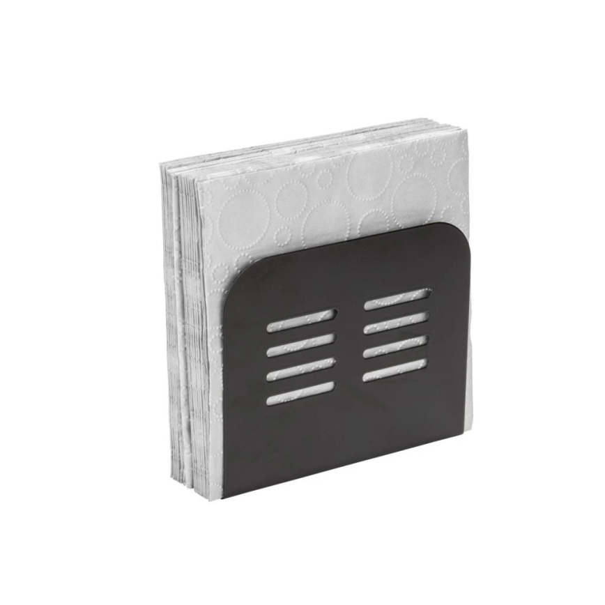 WENKO 55025100-Držák ubrousků BLACK OUTDOOR KITCHEN 15x12,5 cm černá