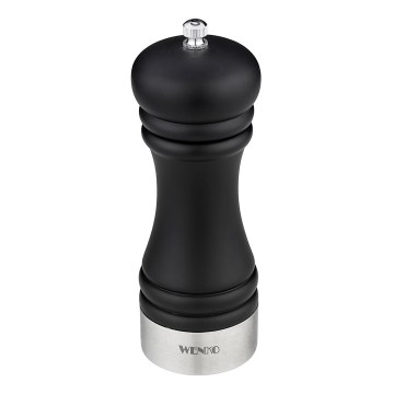 WENKO 55082100-Mlýnek na sůl BLACK OUTDOOR KITCHEN 5x17,5 cm stříbrná/černá/bílá