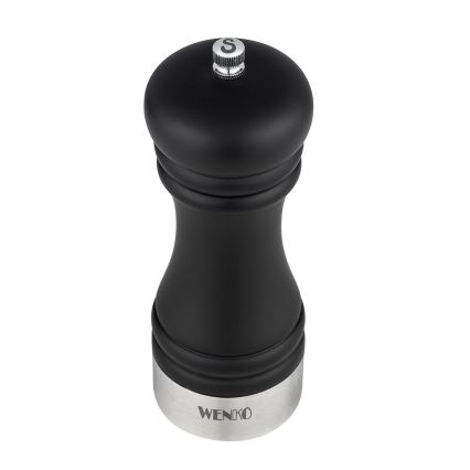 WENKO 55082100-Mlýnek na sůl BLACK OUTDOOR KITCHEN 5x17,5 cm stříbrná/černá/bílá
