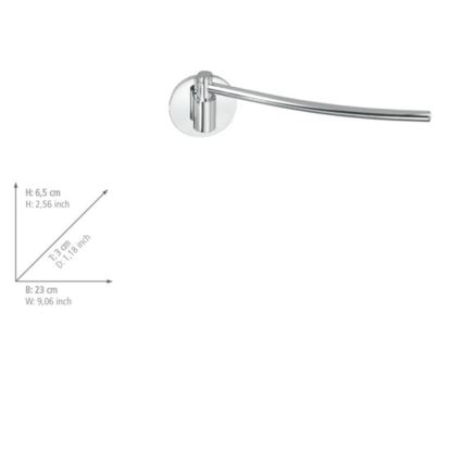 WENKO 5639100 - Držák na utěrky TURBO-LOC KÜCHE 23x6,5 cm nerez/stříbrná