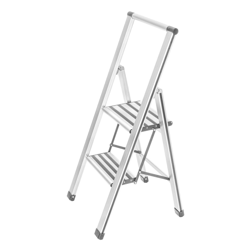 WENKO 601015100 - Schůdky ALU-DESIGN 44x101 cm bílá/šedá