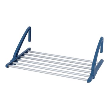 WENKO 63005800 - Sušák prádla 37,5x21 cm nerez/stříbrná/modrá
