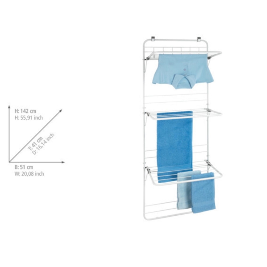 WENKO 63010800 - Sušák na prádlo 51x142 cm bílá/šedá