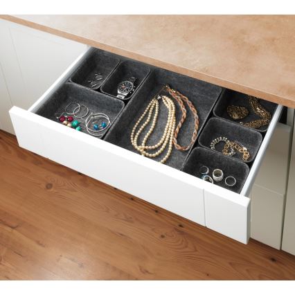 WENKO 64502100 - Organizér zásuvky FELT 28,5x20 cm šedá