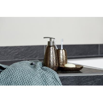 WENKO 69109800 - Koupelnový set MARRAKESH 12,5x41 cm hnědá