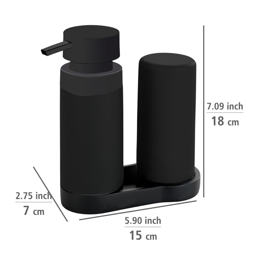 WENKO 69753800 - Organizér EASY SQUEEZ-E 15x18 cm černá