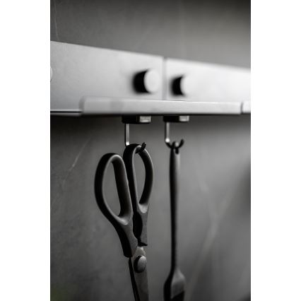 WENKO 71149800 - Háčky JET 2,2x3,9 cm černá/stříbrná