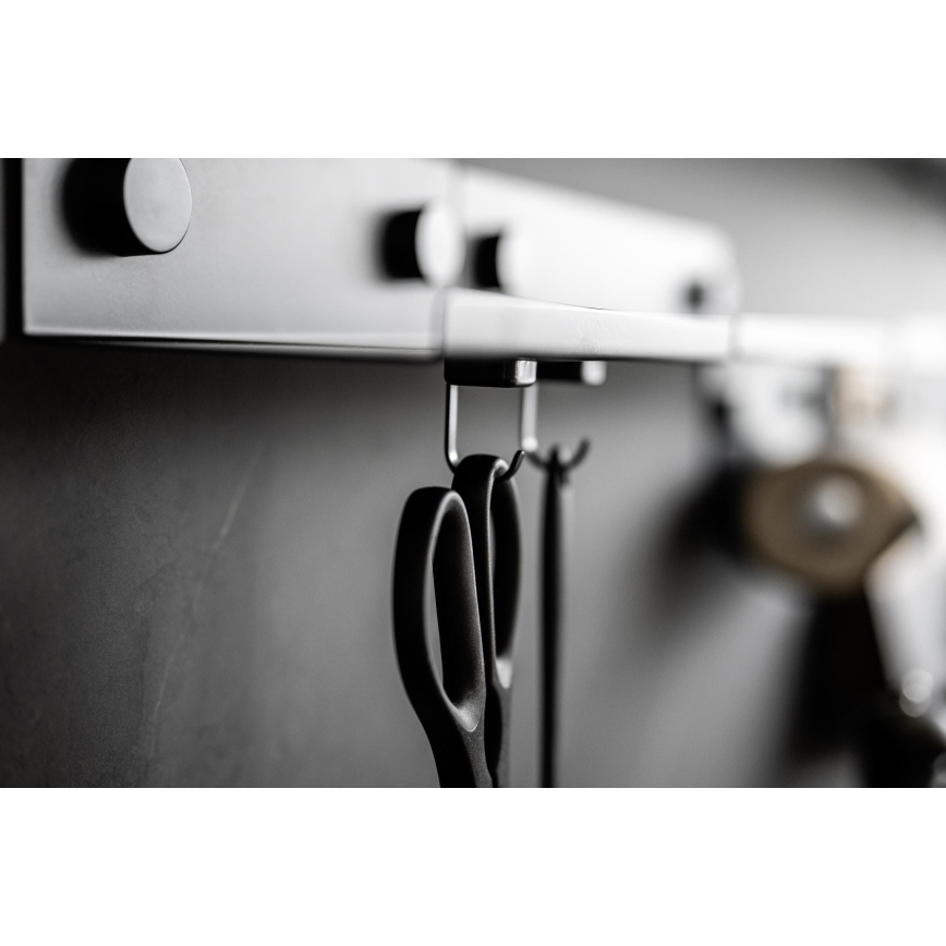 WENKO 71149800 - Háčky JET 2,2x3,9 cm černá/stříbrná