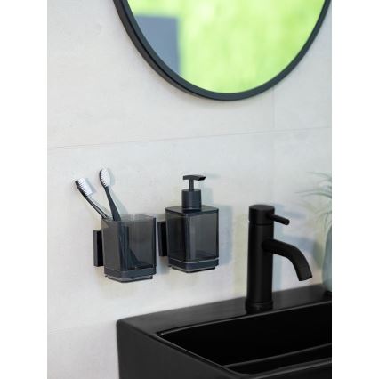 WENKO 71443800 - Kelímek VACUUM-LOC QUADRO ED 7,5x10 cm černá