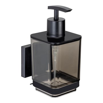 WENKO 71444800 - Dávkovač mýdla VACUUM-LOC QUADRO ED 7,5x16 cm černá