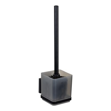 WENKO 71450800 - WC set VACUUM-LOC QUADRO ED 9,5x37 cm černá