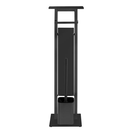 WENKO 71558800 - WC set DEBAR 21x70,5 cm nerez/černá