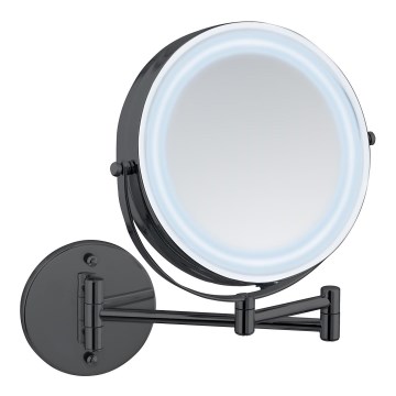 WENKO 71559800 - Zrcadlo POWER-LOC 25,5x32 cm černá