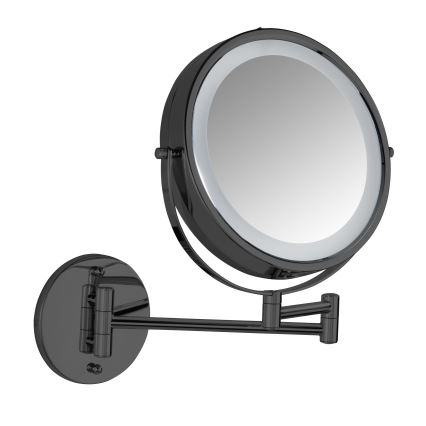 WENKO 71559800 - Zrcadlo POWER-LOC 25,5x32 cm černá