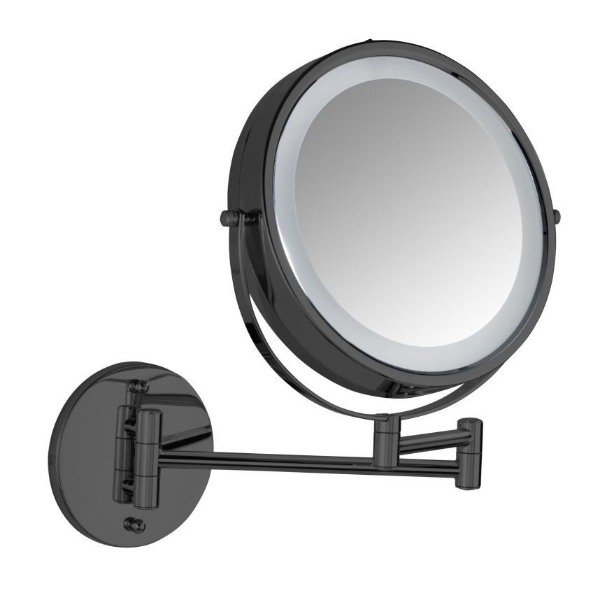 WENKO 71559800 - Zrcadlo POWER-LOC 25,5x32 cm černá