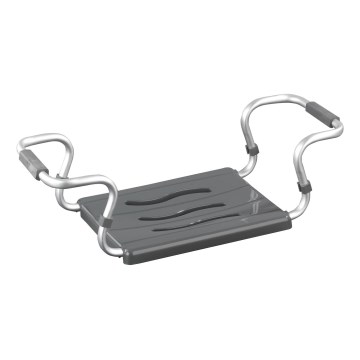 WENKO 73392500-Sedátko SICHERHEIT IM BAD 26x18 cm stříbrná/antracit