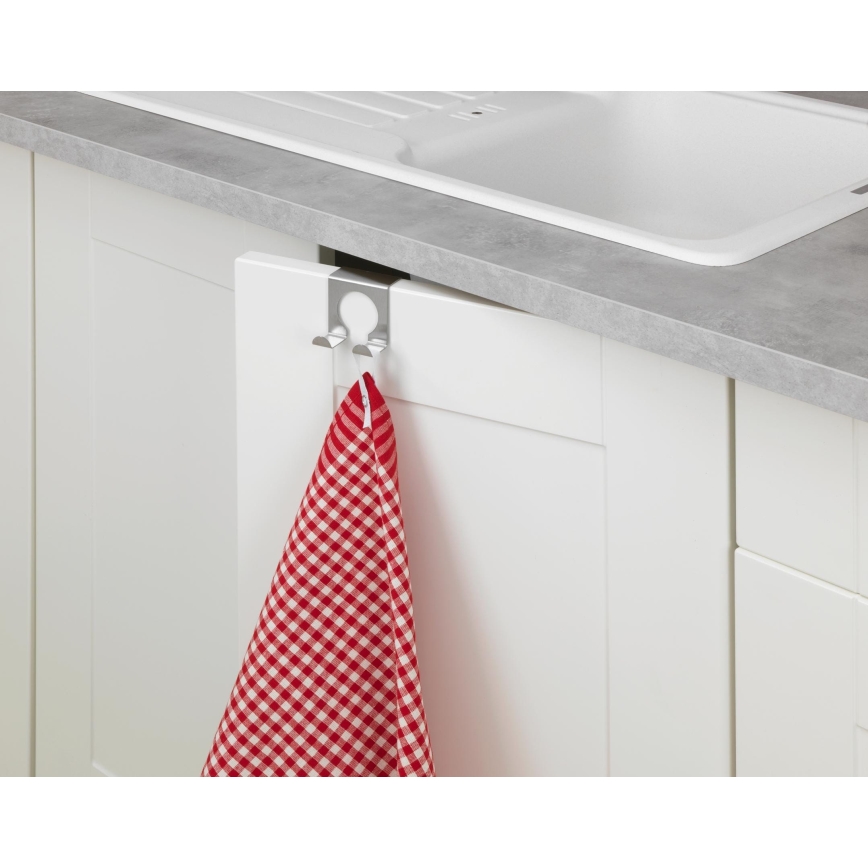 WENKO 8411100 - Háček 5x5 cm nerez/stříbrná