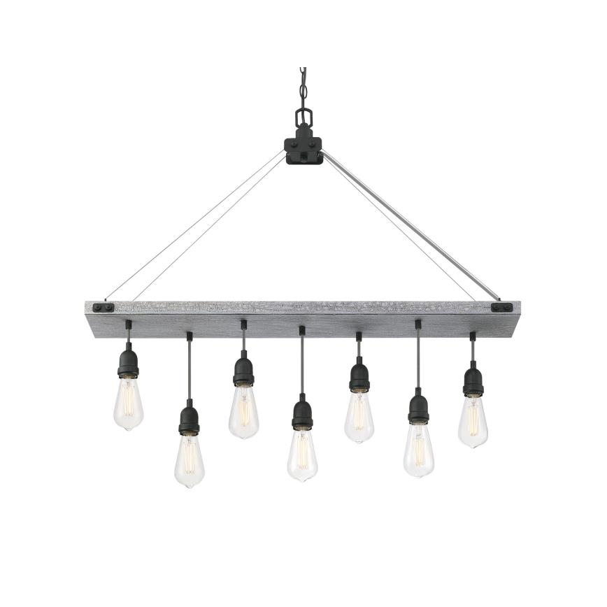 Westinghouse 6116440 - Lustr na řetězu ASHWOOD 7xE27/60W/230V
