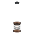 Westinghouse 61179 - Lustr na lanku LANGSTON 1xE27/60W/230V pr. 19 cm barnwood