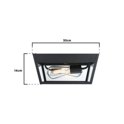 Westinghouse 61219 - Venkovní stropní svítidlo PETERSON 2xE27/40W/230V IP44