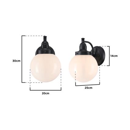 Westinghouse 61240 - Venkovní nástěnná lampa EDDYSTONE 1xE27/60W/230V IP44