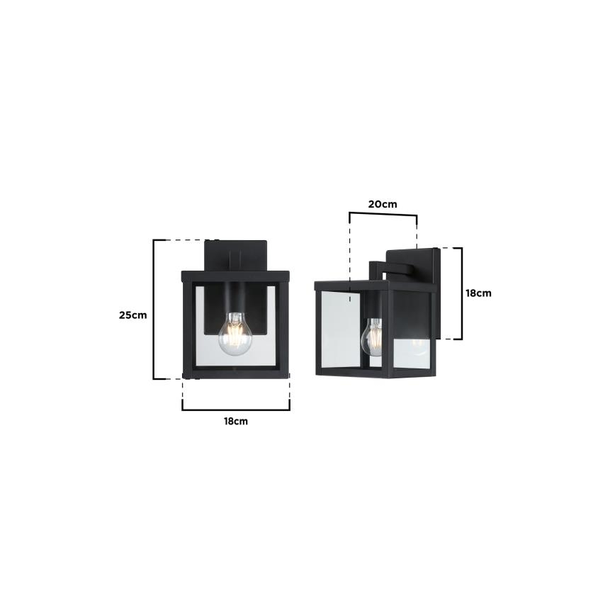 Westinghouse 6124240 - Venkovní nástěnná lampa QUEENSLAND 1xE27/60W/230V IP44