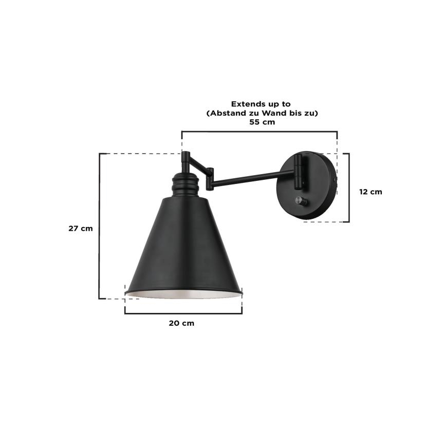 Westinghouse 61254 - Nástěnná lampa TROCADERO 1xE27/60W/230V