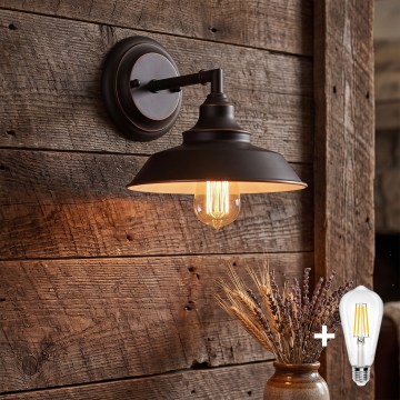 Westinghouse 6343540 - Nástěnná lampa IRON HILL 1xE27/60W/230V