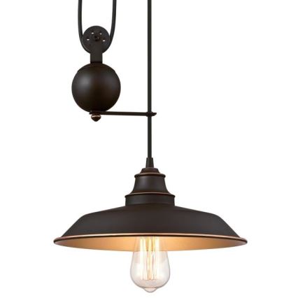 Westinghouse 6363240 - LED Lustr na lanku IRON HILL 1xE27/60W/230V pr. 31 cm