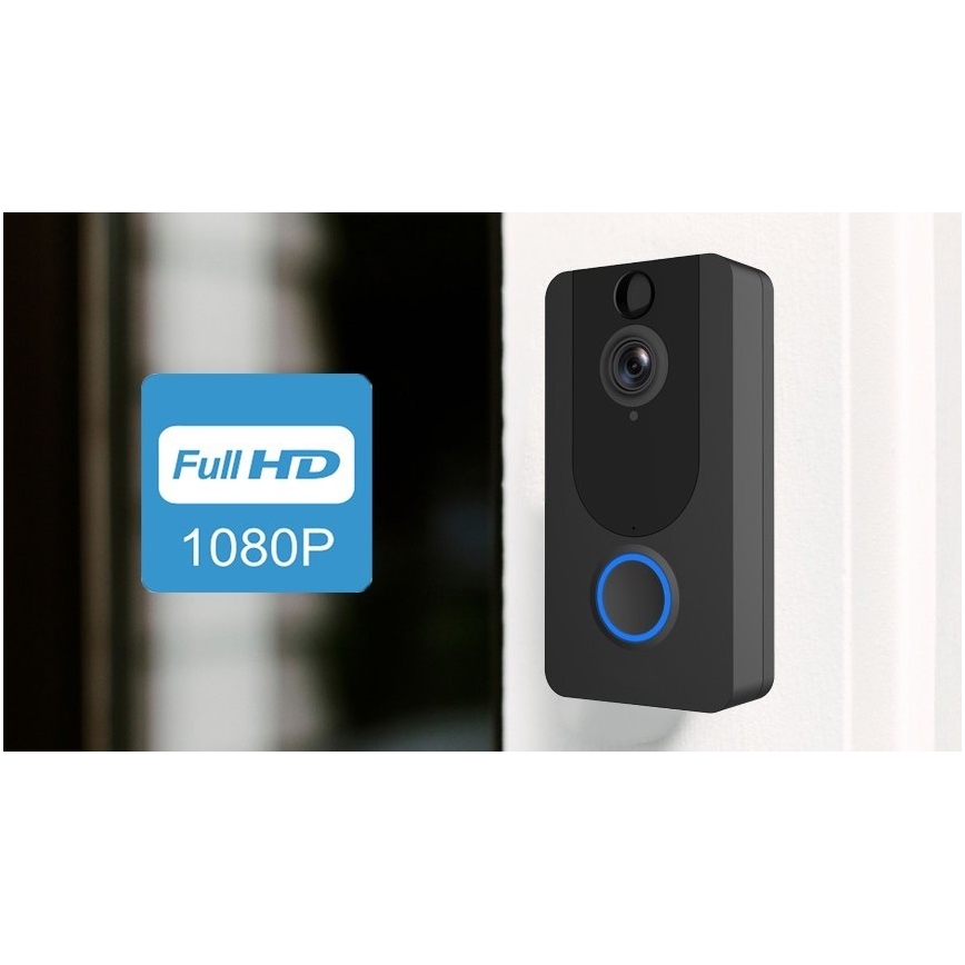 Wi-Fi bezdrátový zvonek s kamerou 1080p IP64