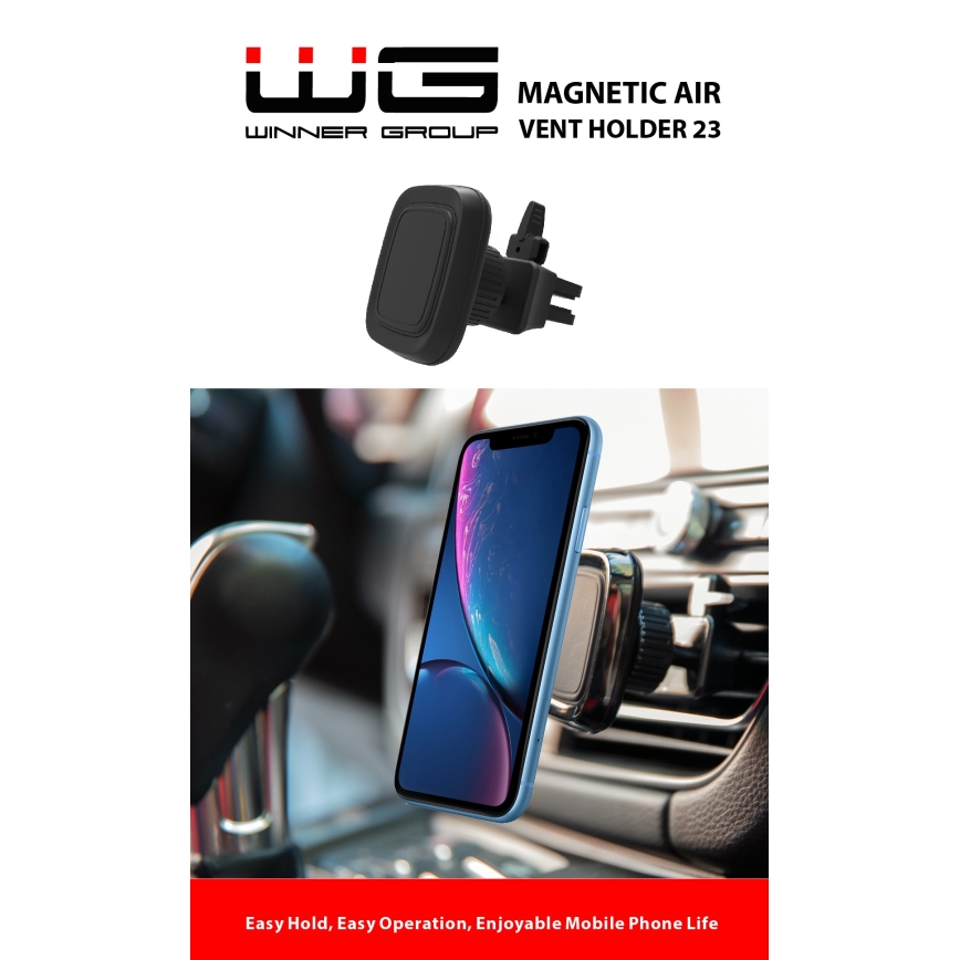 Winner Group - Magnetický držák telefonu do auta černá